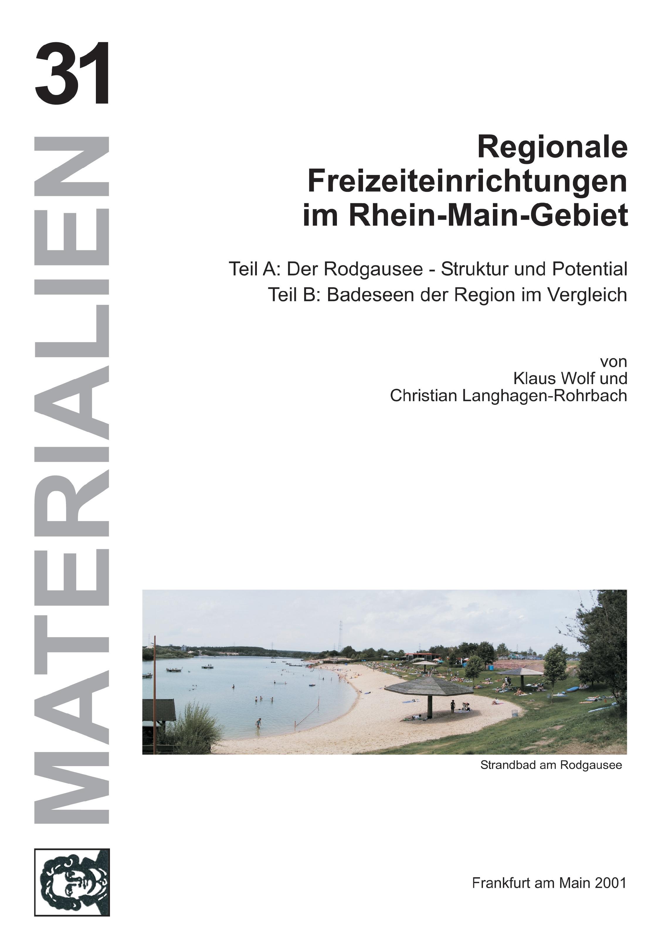 Vorderes Coverbild Regionale Freizeiteinrichtungen im Rhein-Main-Gebiet
