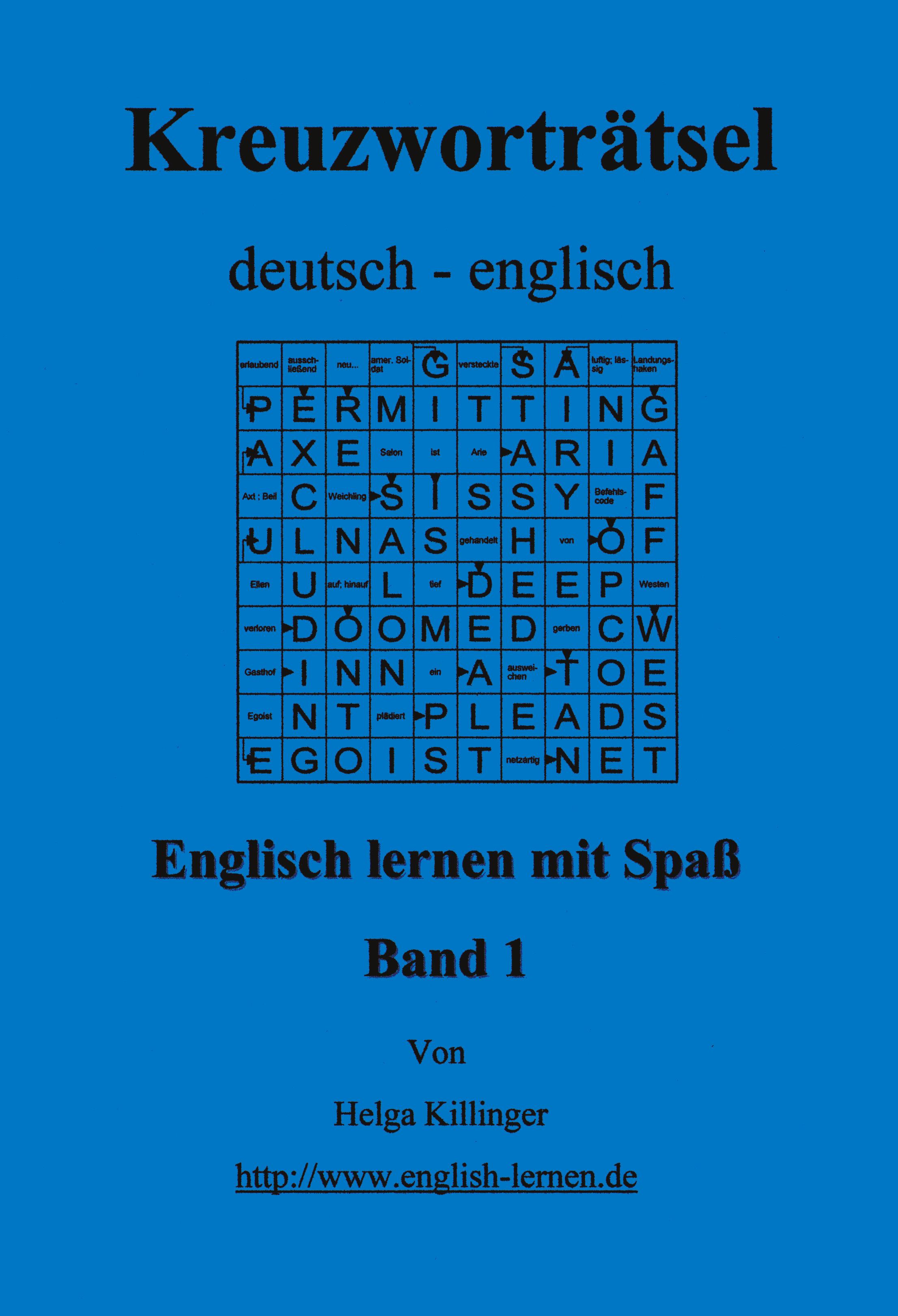 Vorderes Coverbild Englisch lernen mit Spaß. Kreuzworträtsel deutsch-englisch