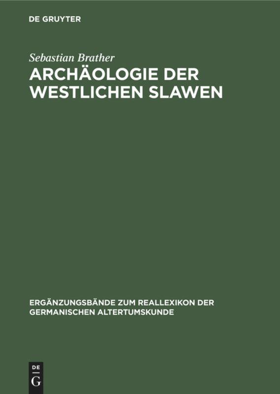 Vorderes Coverbild Archäologie der westlichen Slawen