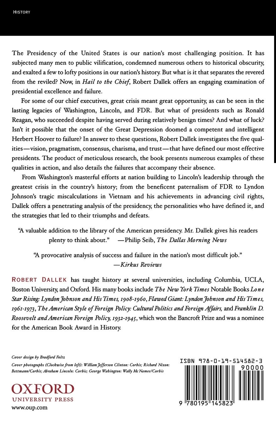 Rückseitencover Hail to the Chief