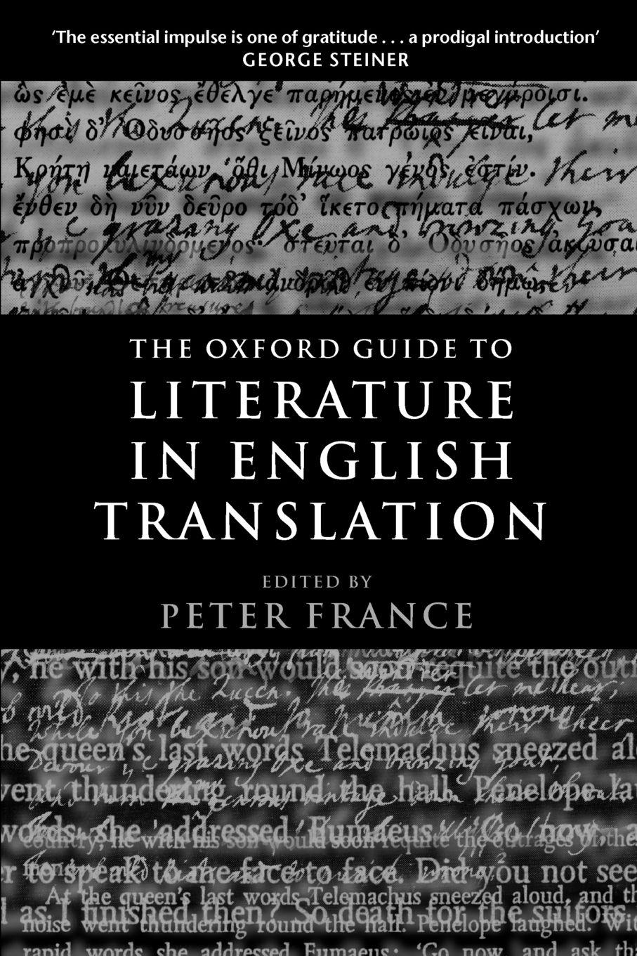 Vorderes Coverbild The Oxford Guide to Literature in English Translation