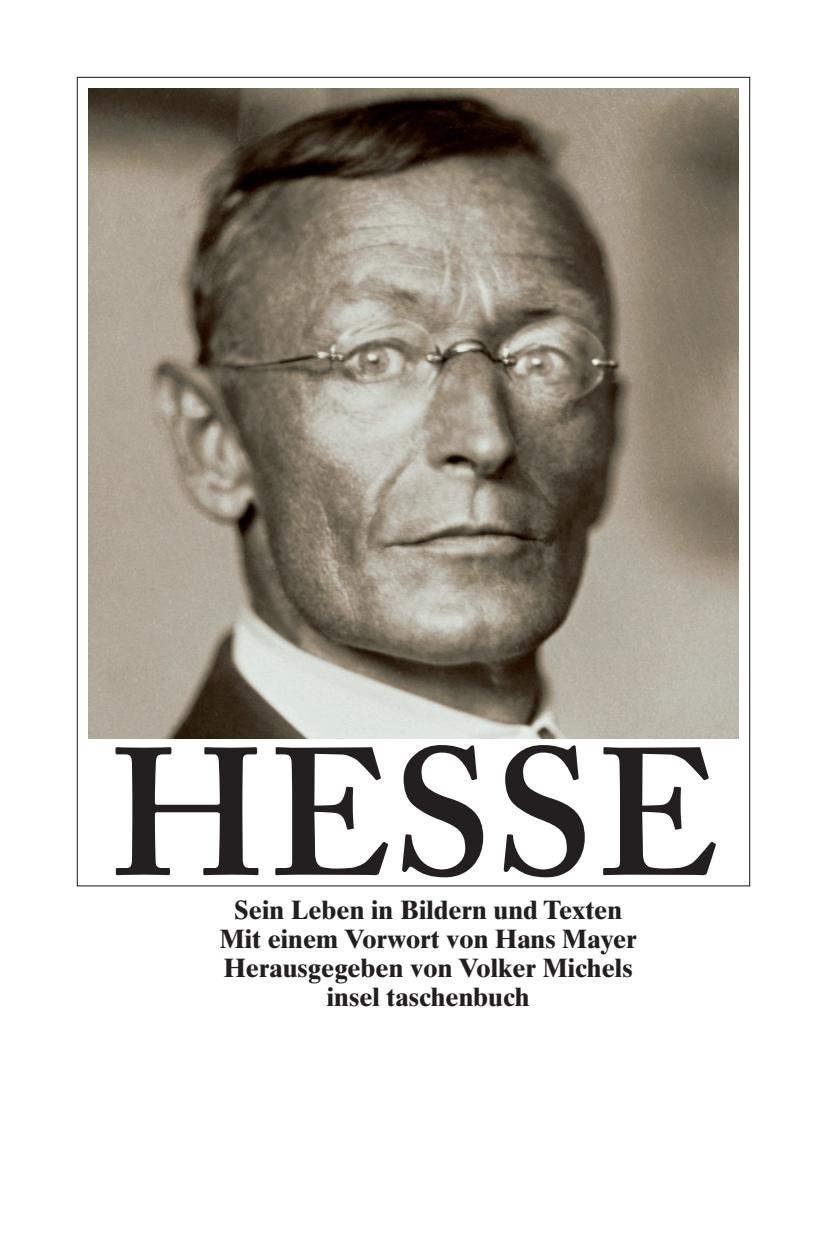 Vorderes Coverbild Hesse. Sein Leben in Bildern und Texten