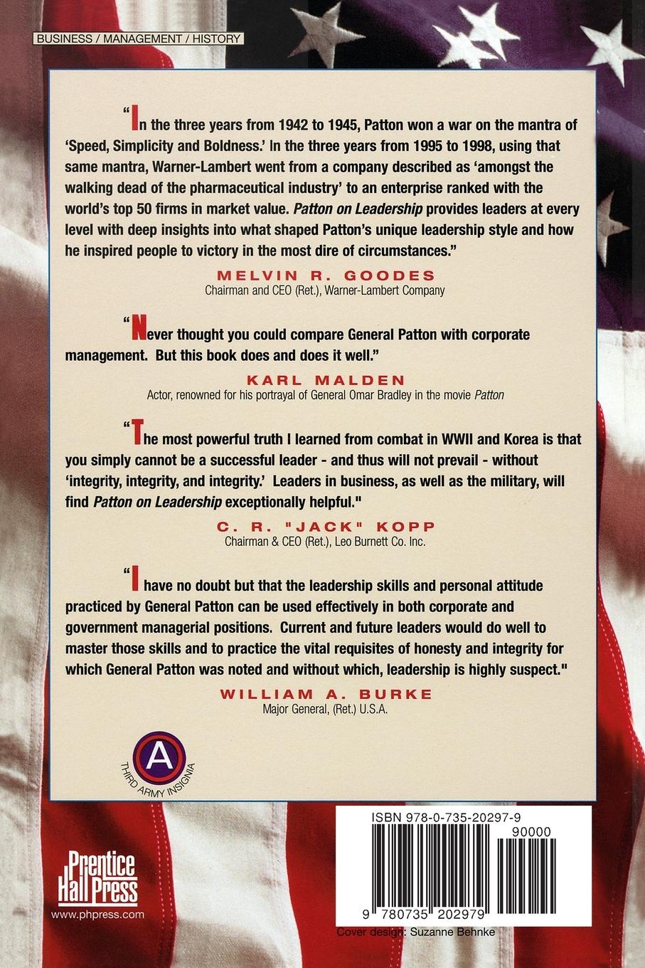Rückseitencover Patton on Leadership