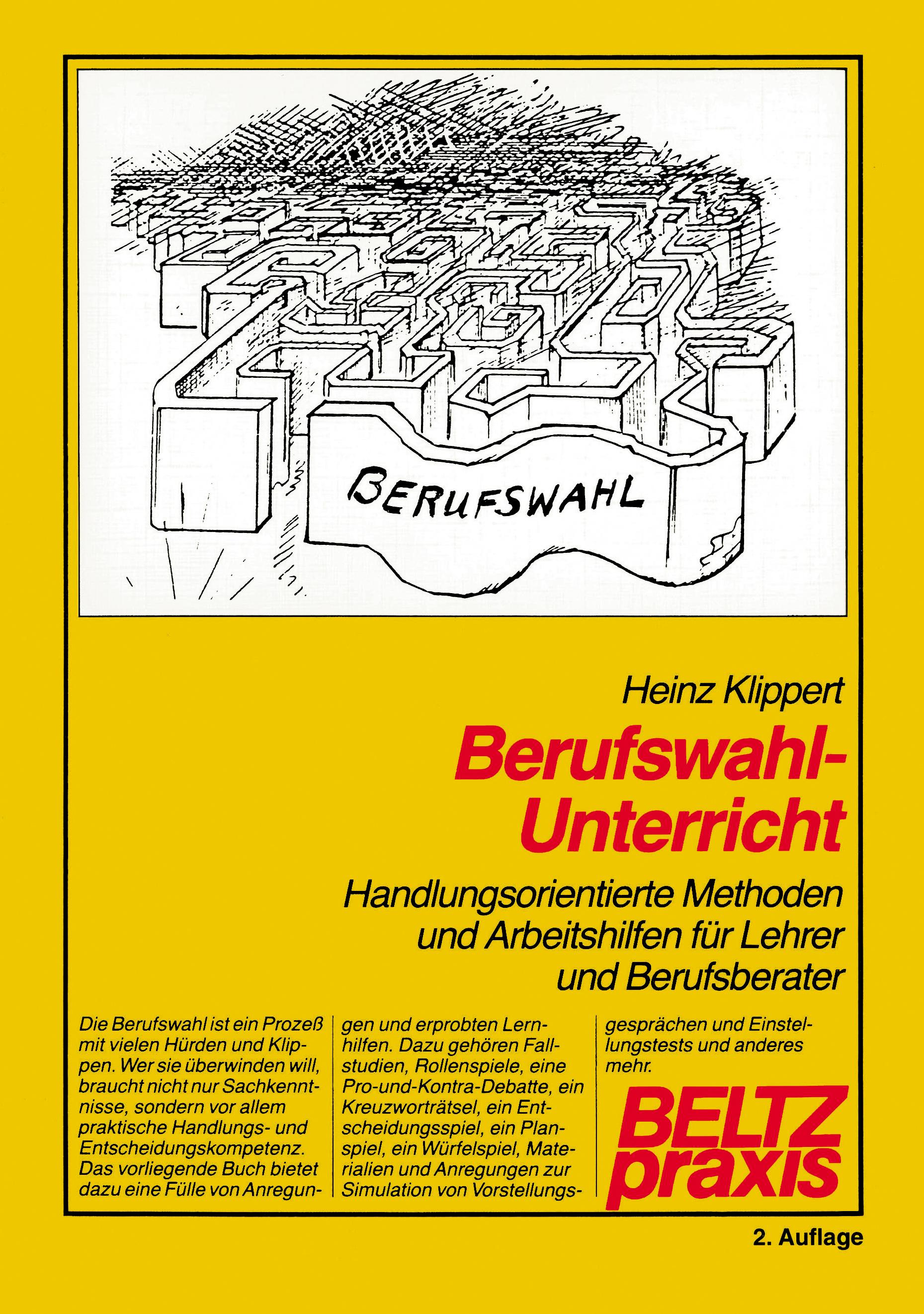 Vorderes Coverbild Berufswahl-Unterricht
