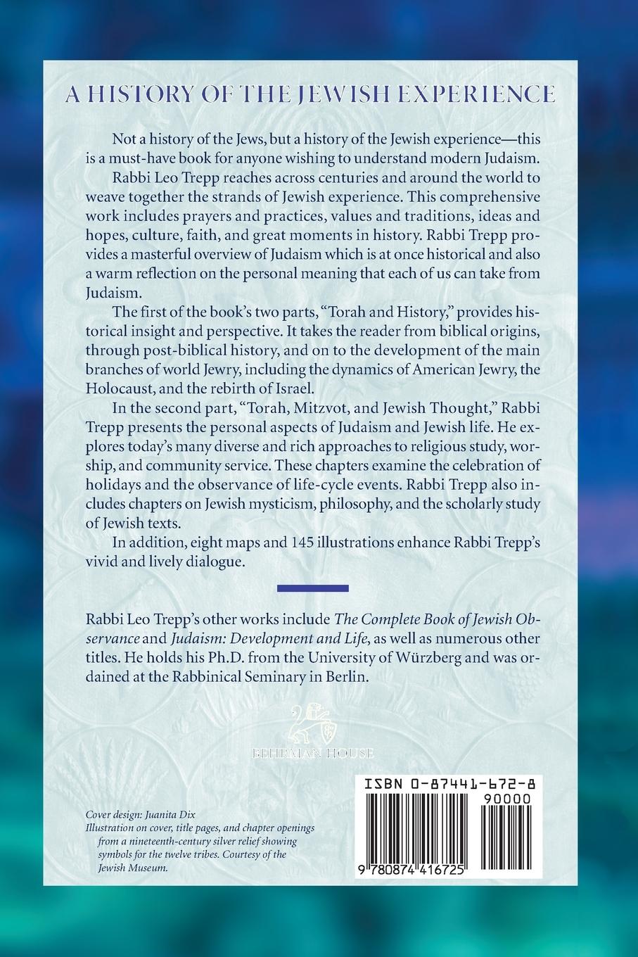 Rückseitencover A History of the Jewish Experience 2nd Edition