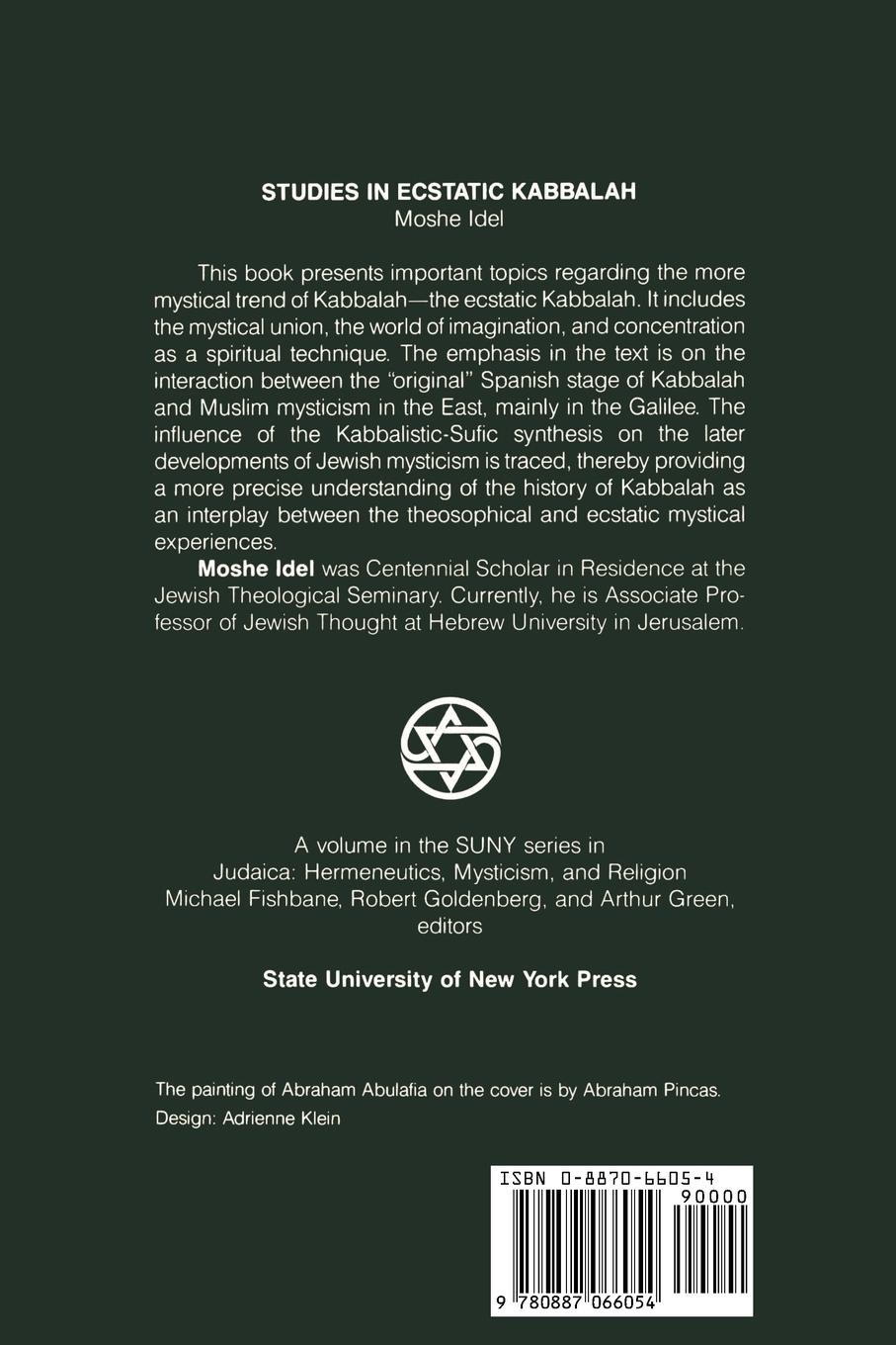 Rückseitencover Studies in Ecstatic Kabbalah