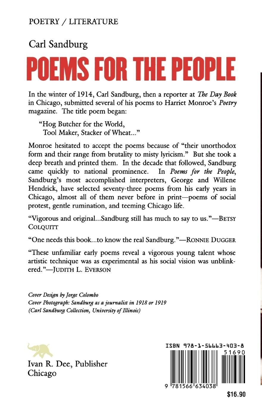 Rückseitencover Poems for the People