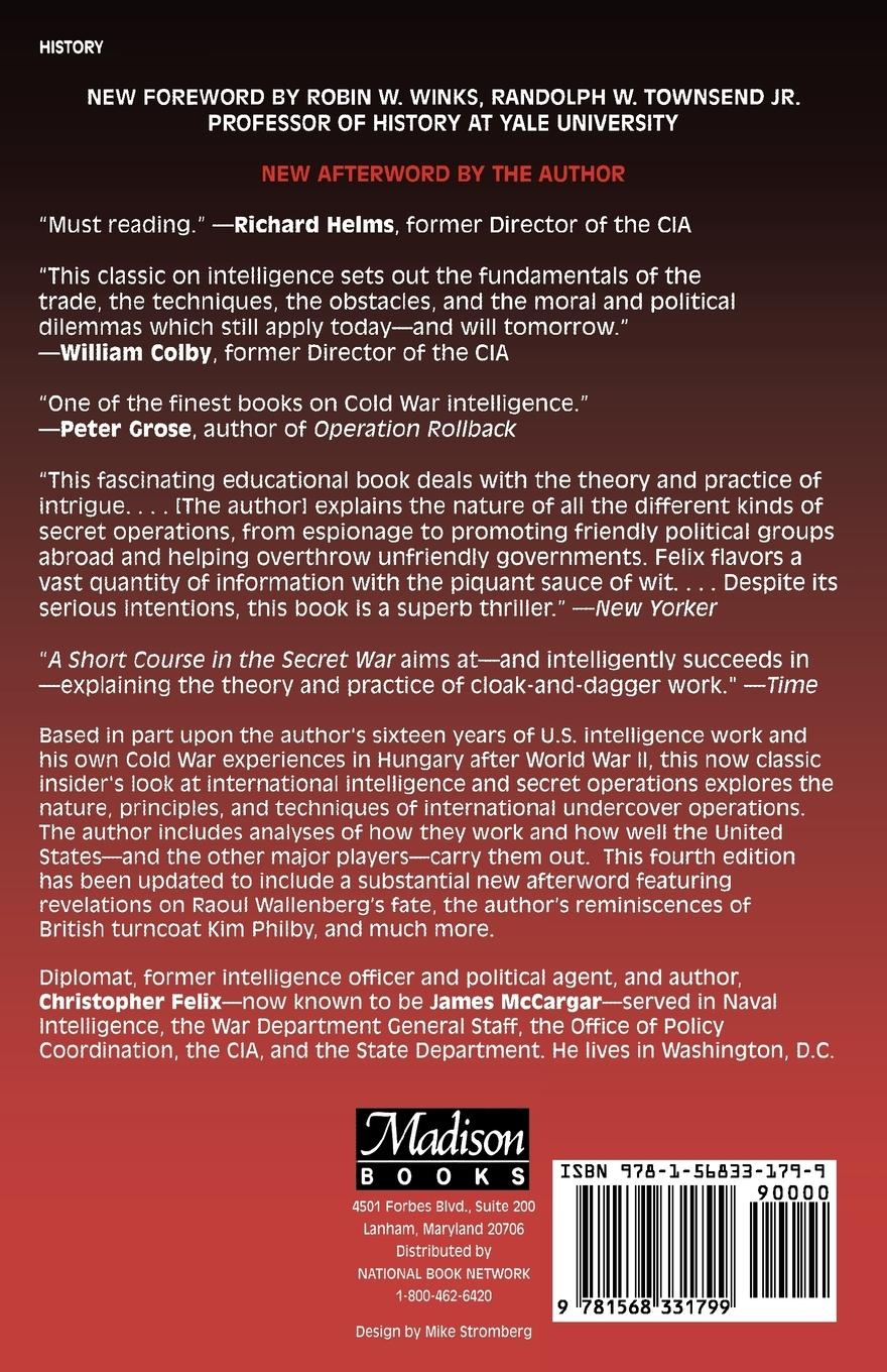 Rückseitencover A Short Course in the Secret War