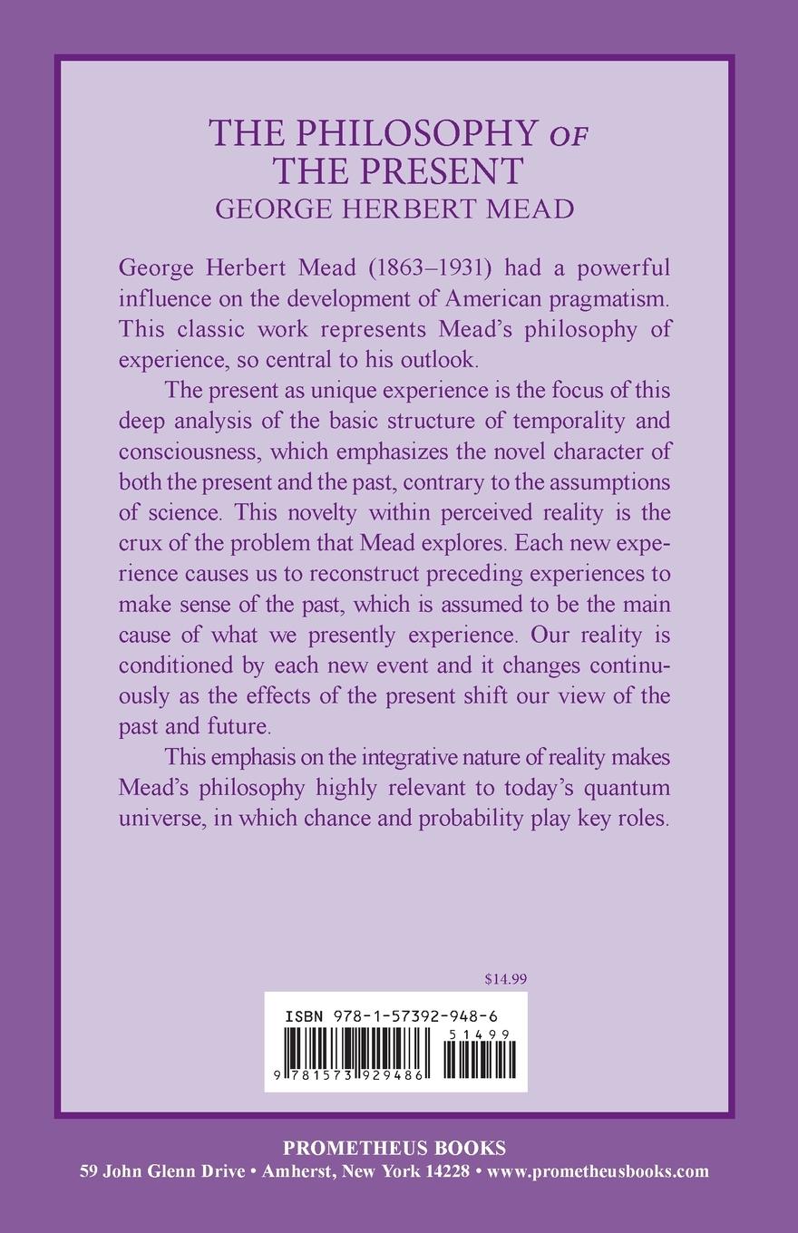 Rückseitencover The Philosophy of the Present