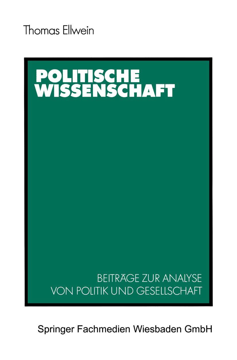 Vorderes Coverbild Politische Wissenschaft