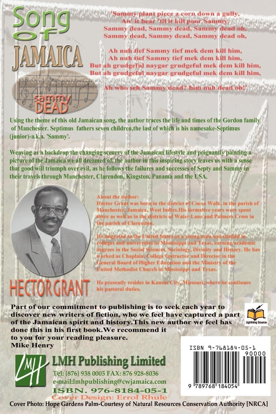 Rückseitencover Song of Jamaica