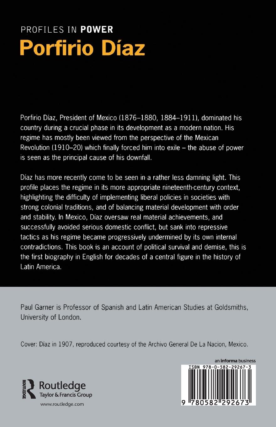 Rückseitencover Porfirio Diaz