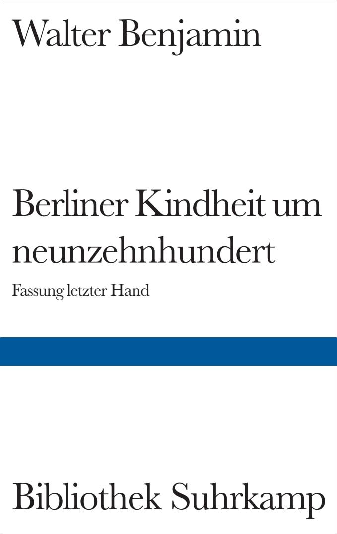 Vorderes Coverbild Berliner Kindheit um Neunzehnhundert