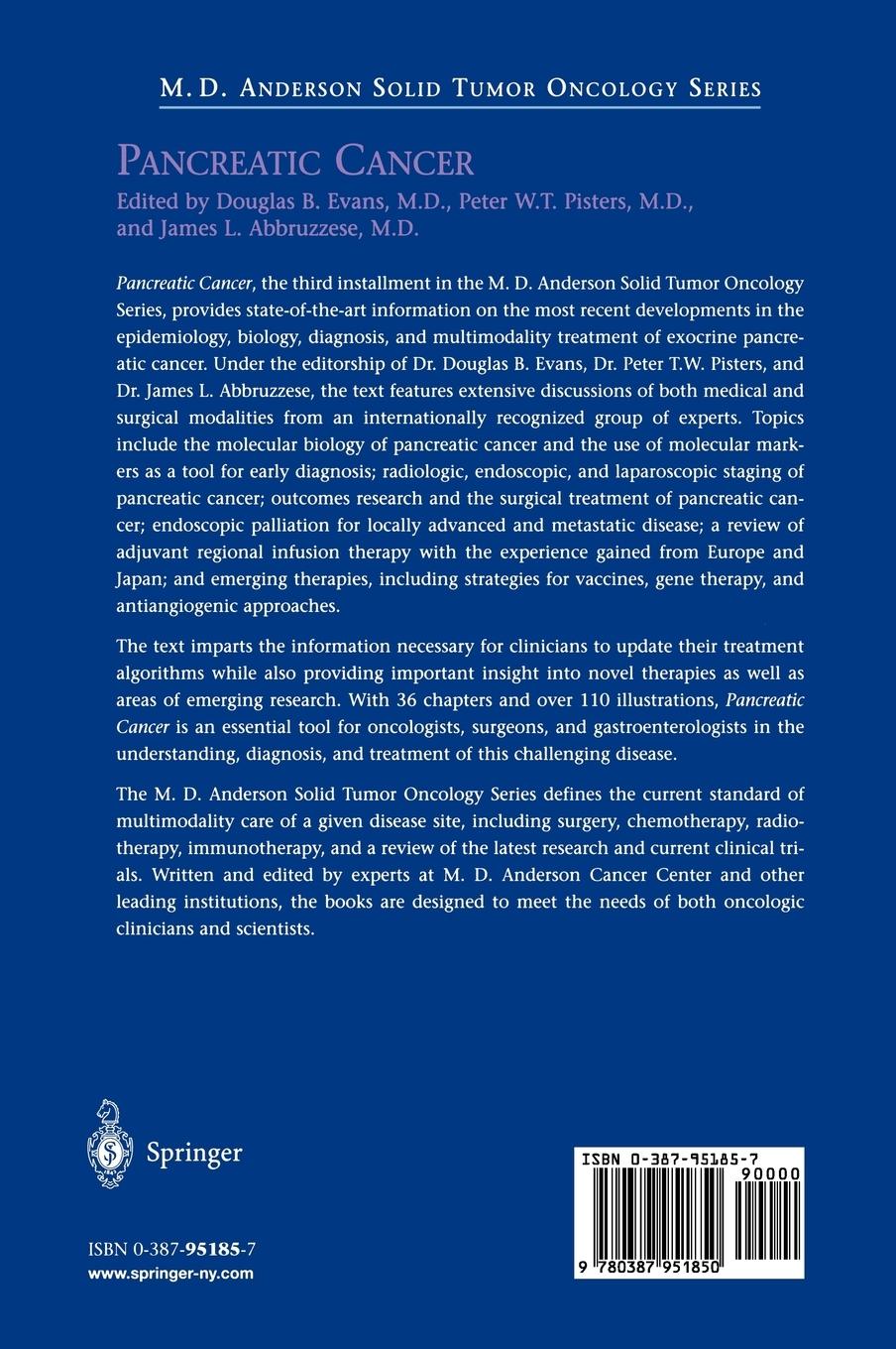 Rückseitencover Pancreatic Cancer