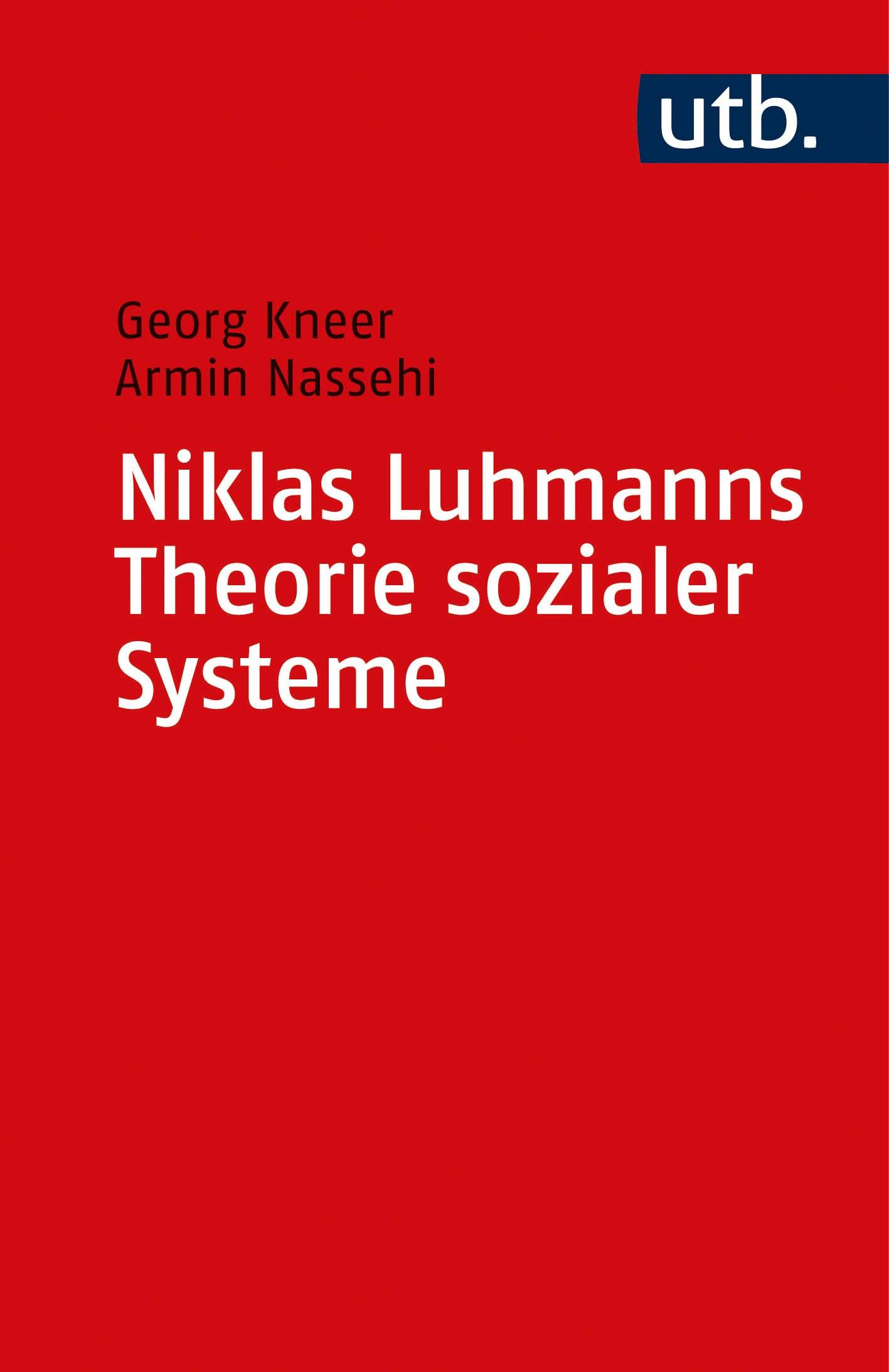Vorderes Coverbild Niklas Luhmanns Theorie sozialer Systeme