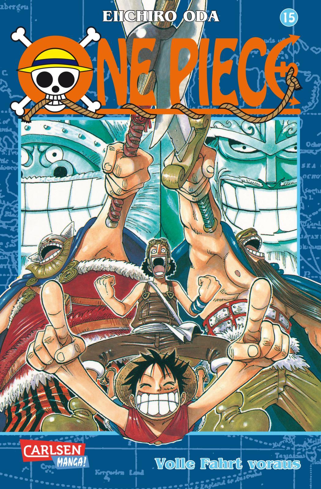 Vorderes Coverbild One Piece 15. Volle Fahrt voraus