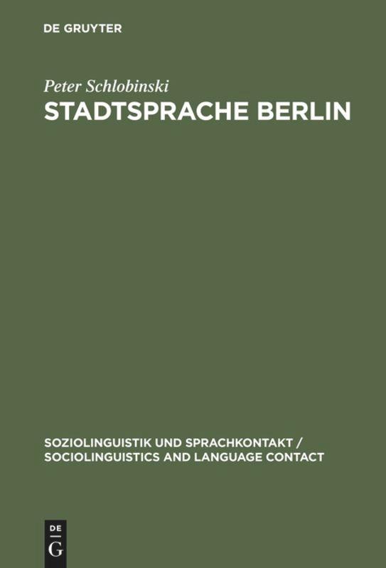 Vorderes Coverbild Stadtsprache Berlin