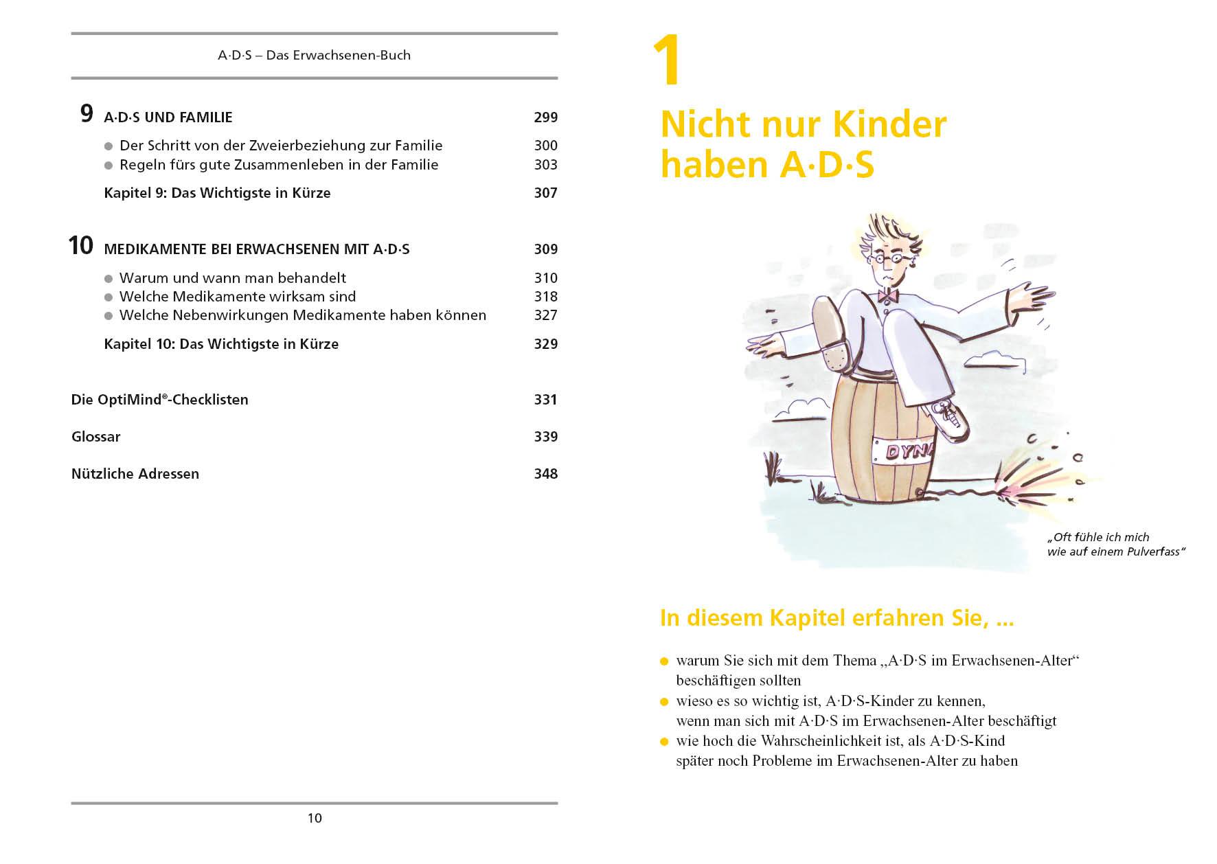 Beispielinhalt (Bild) A. D. S. ( ADS). Das Erwachsenen-Buch