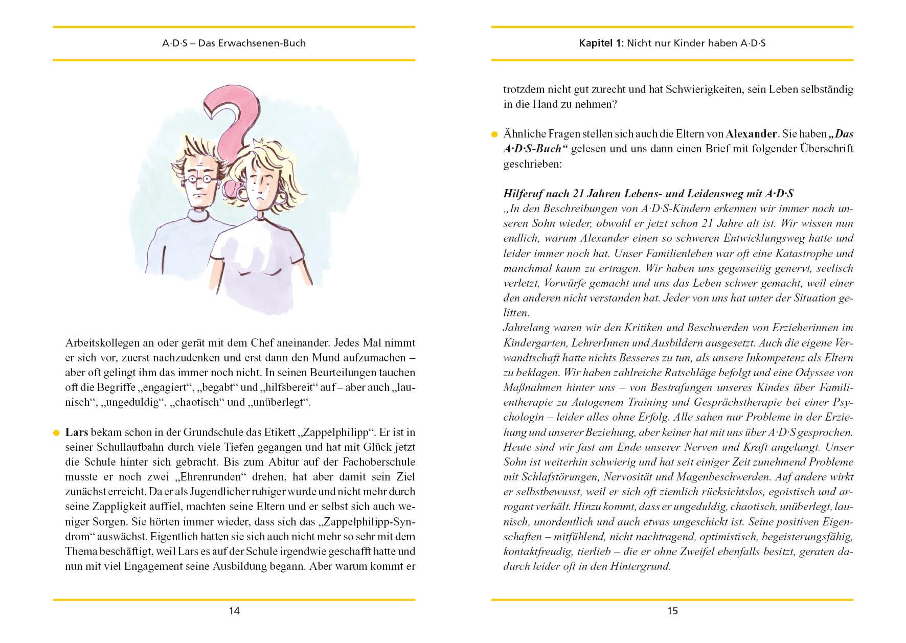 Beispielinhalt (Bild) A. D. S. ( ADS). Das Erwachsenen-Buch