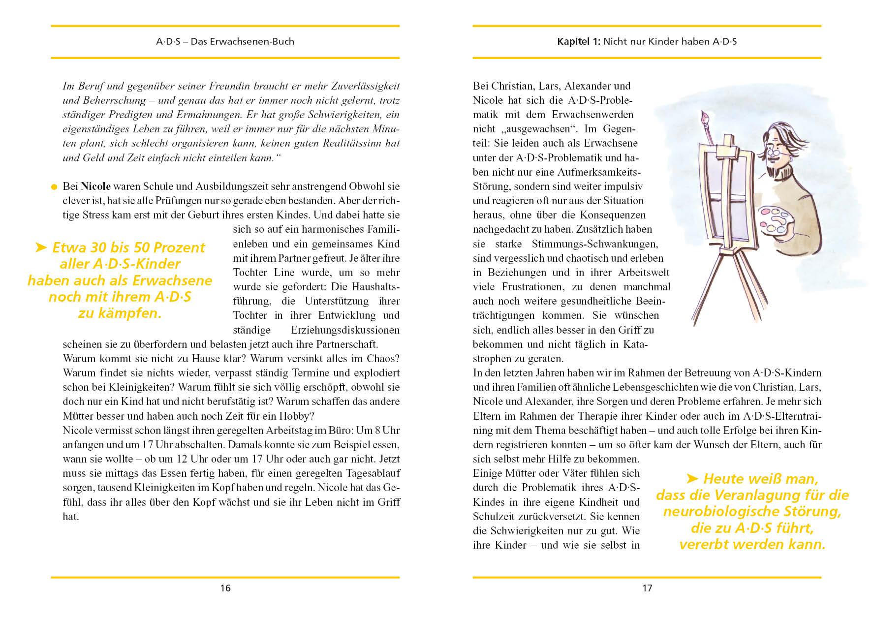 Beispielinhalt (Bild) A. D. S. ( ADS). Das Erwachsenen-Buch
