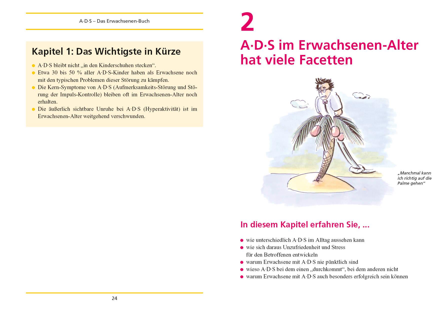 Beispielinhalt (Bild) A. D. S. ( ADS). Das Erwachsenen-Buch