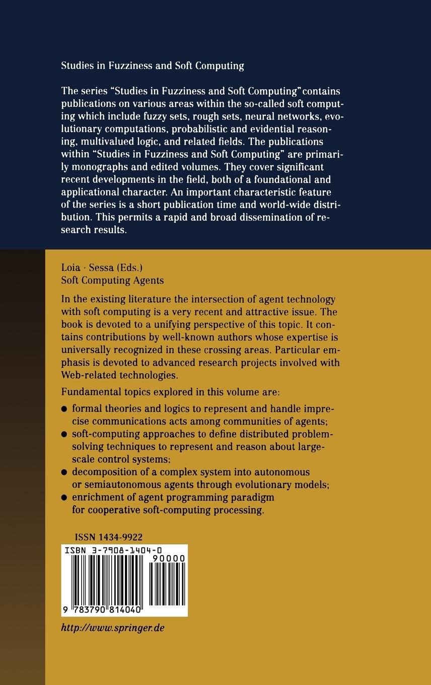 Rückseitencover Soft Computing Agents