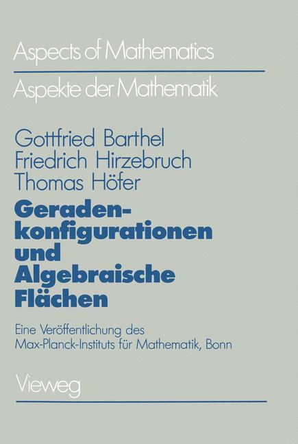 Vorderes Coverbild Geradenkonfigurationen und Algebraische Flächen