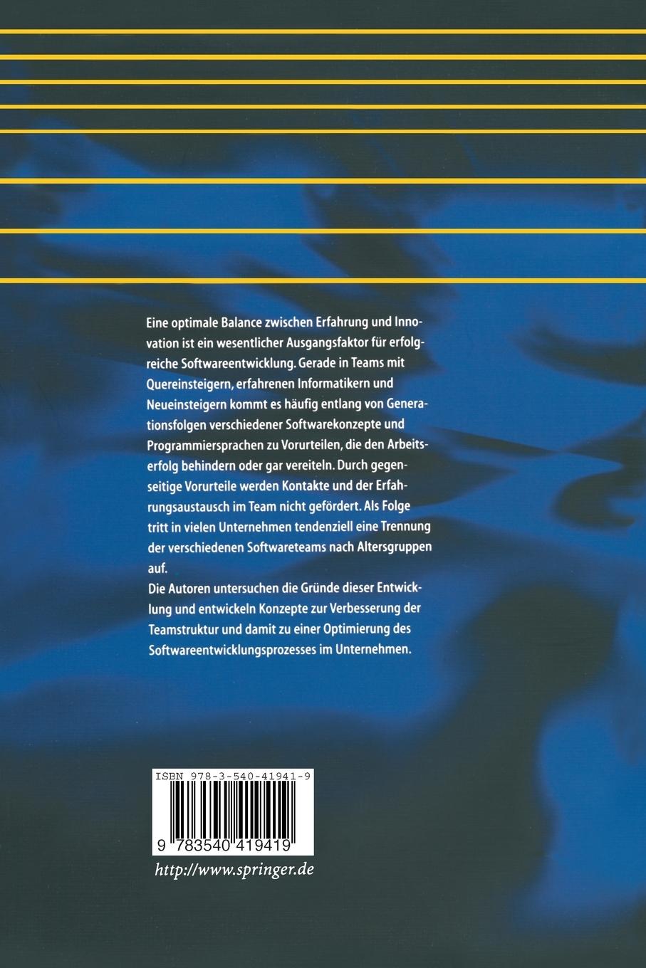 Rückseitencover Softwareentwicklung