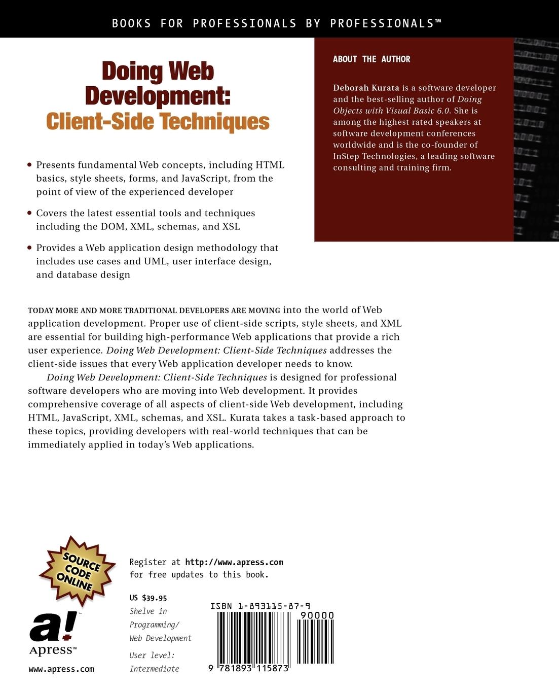 Rückseitencover Doing Web Development