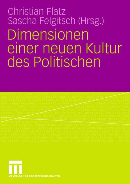 Vorderes Coverbild Dimensionen einer neuen Kultur des Politischen