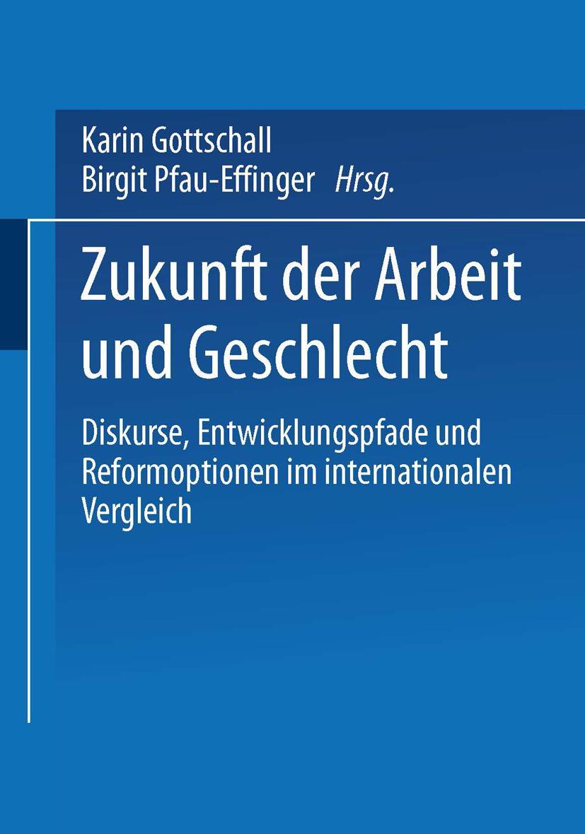 Vorderes Coverbild Zukunft der Arbeit und Geschlecht