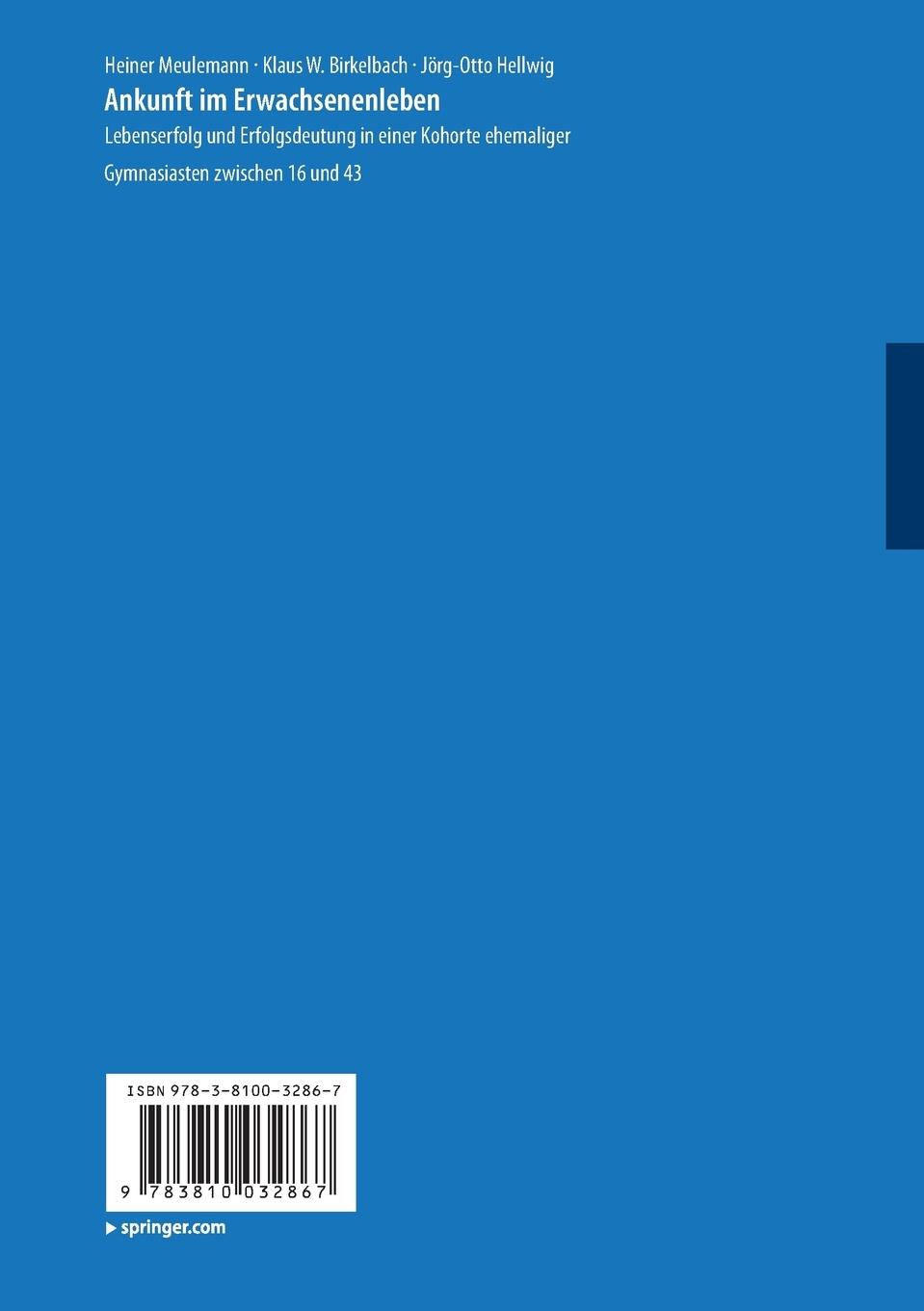 Rückseitencover Ankunft im Erwachsenenleben