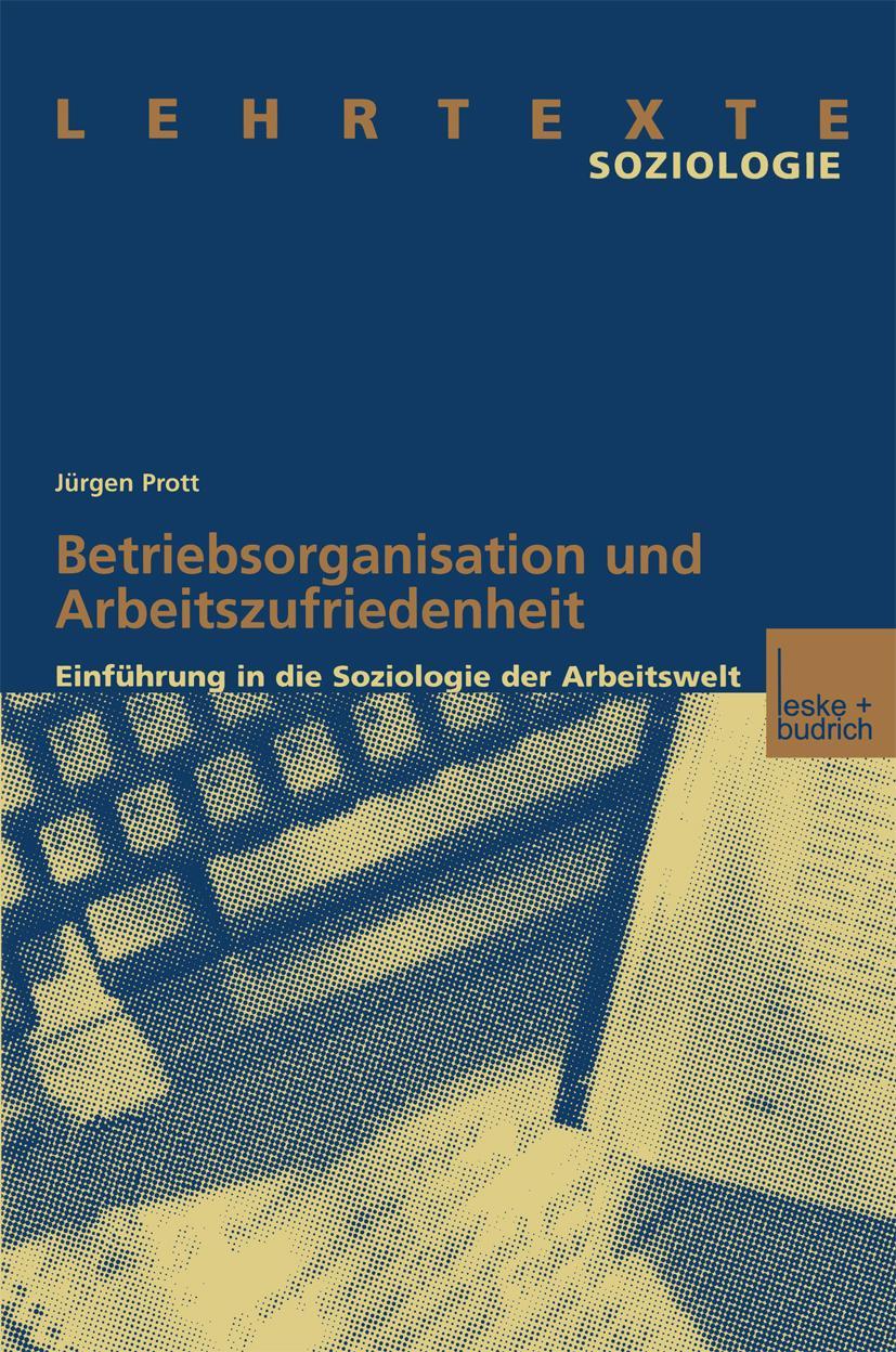 Vorderes Coverbild Betriebsorganisation und Arbeitszufriedenheit