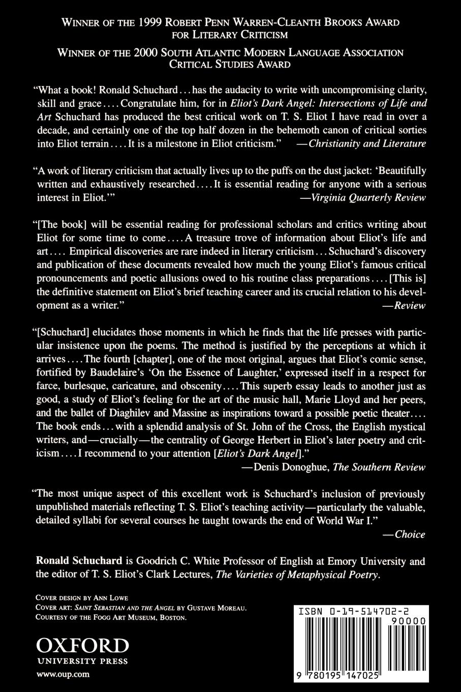 Rückseitencover Eliot's Dark Angel