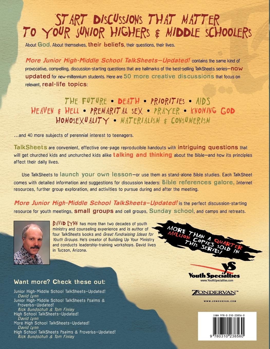 Rückseitencover More Junior High and Middle School Talksheets-Updated!