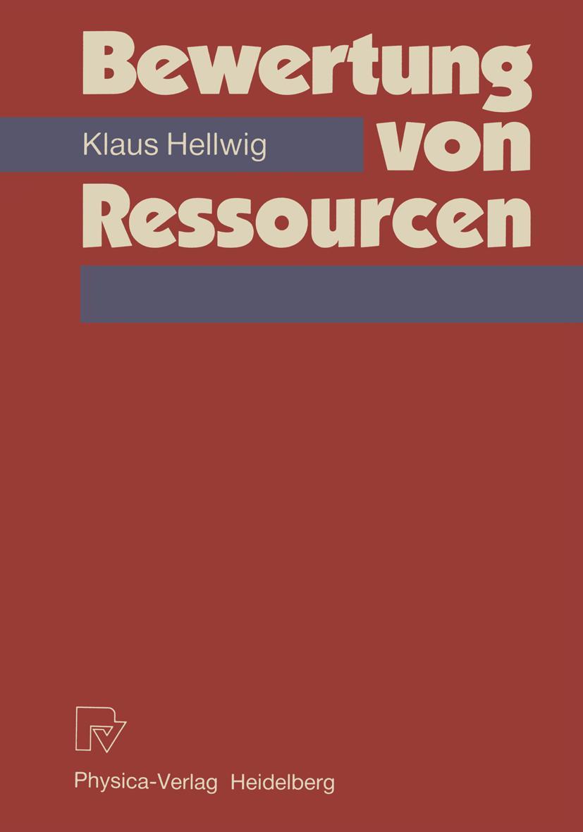 Vorderes Coverbild Bewertung von Ressourcen