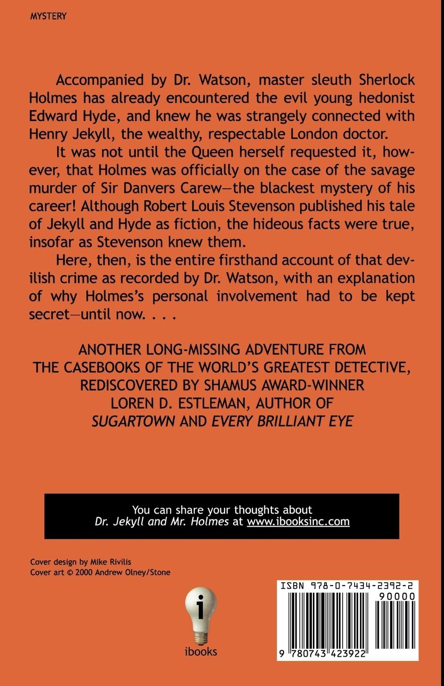 Rückseitencover Dr. Jekyll and Mr. Holmes