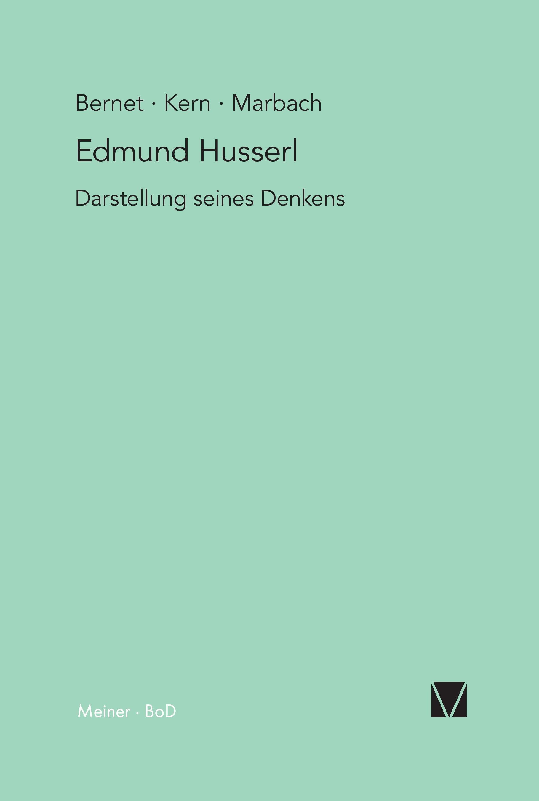 Vorderes Coverbild Edmund Husserl - Darstellung seines Denkens