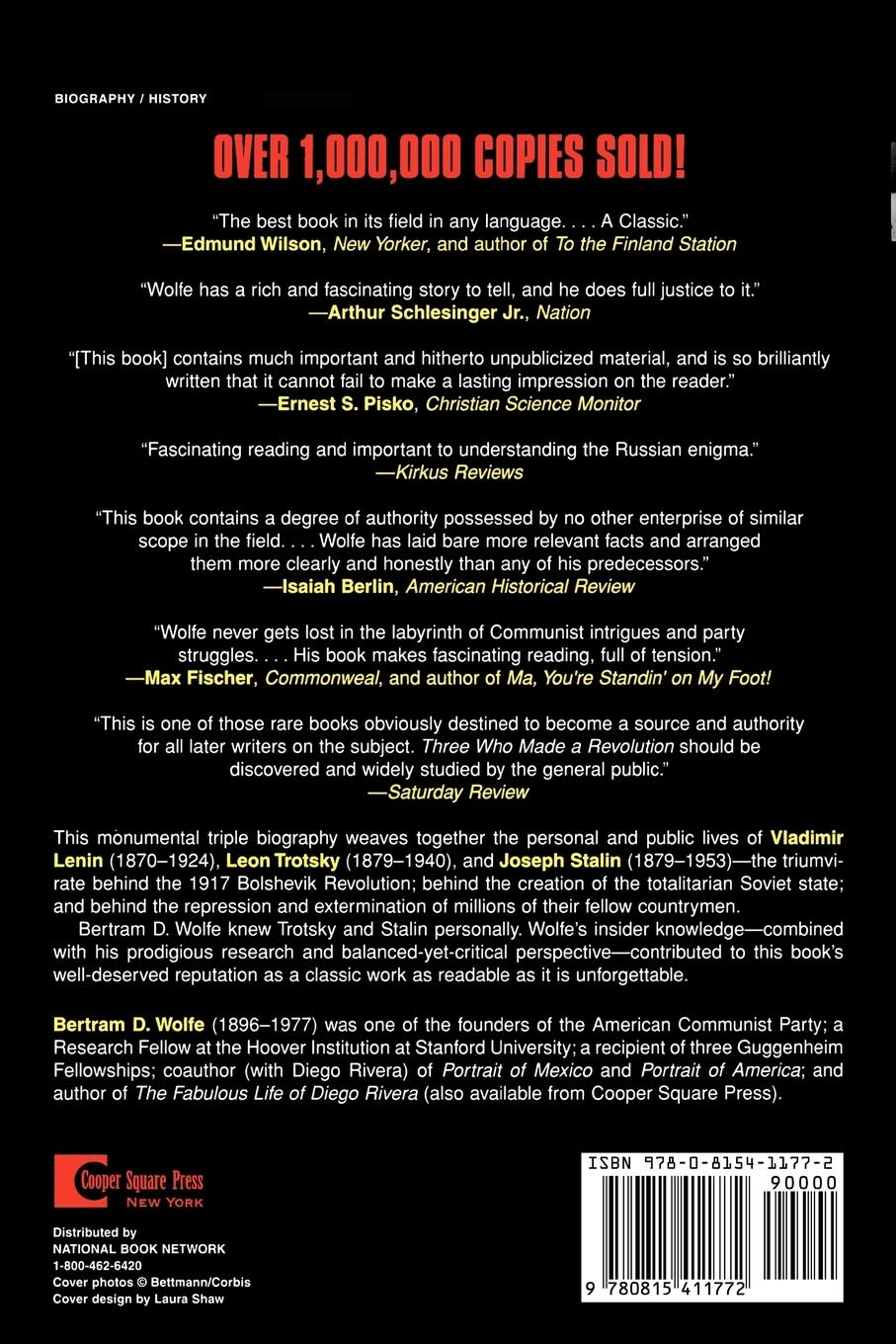 Rückseitencover Three Who Made a Revolution