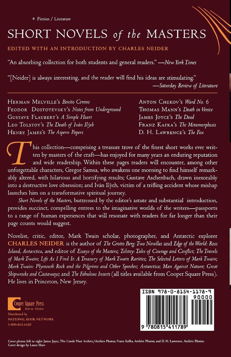 Rückseitencover Short Novels of the Masters
