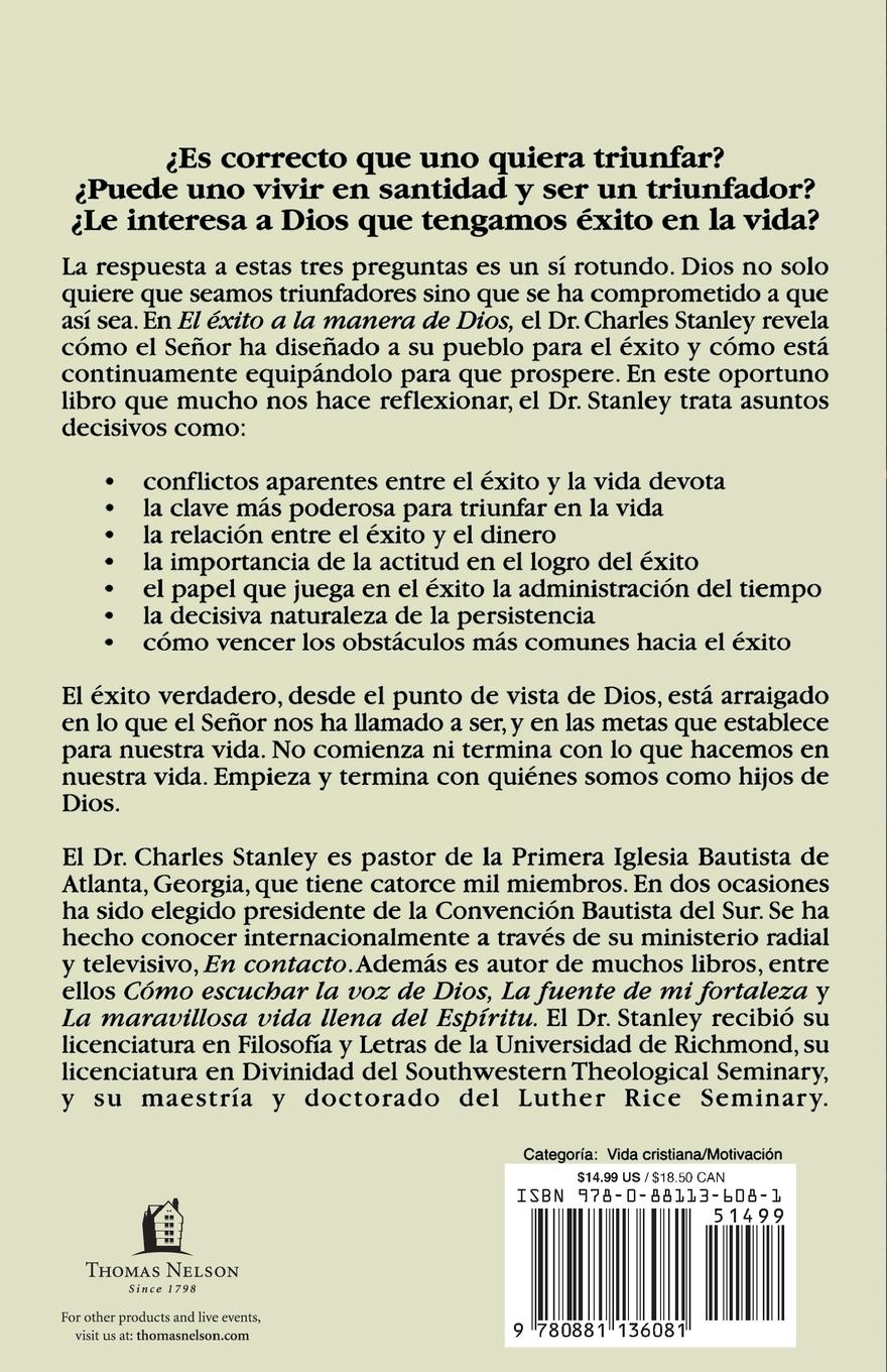 Rückseitencover El ¿¿xito a la Manera de Dios