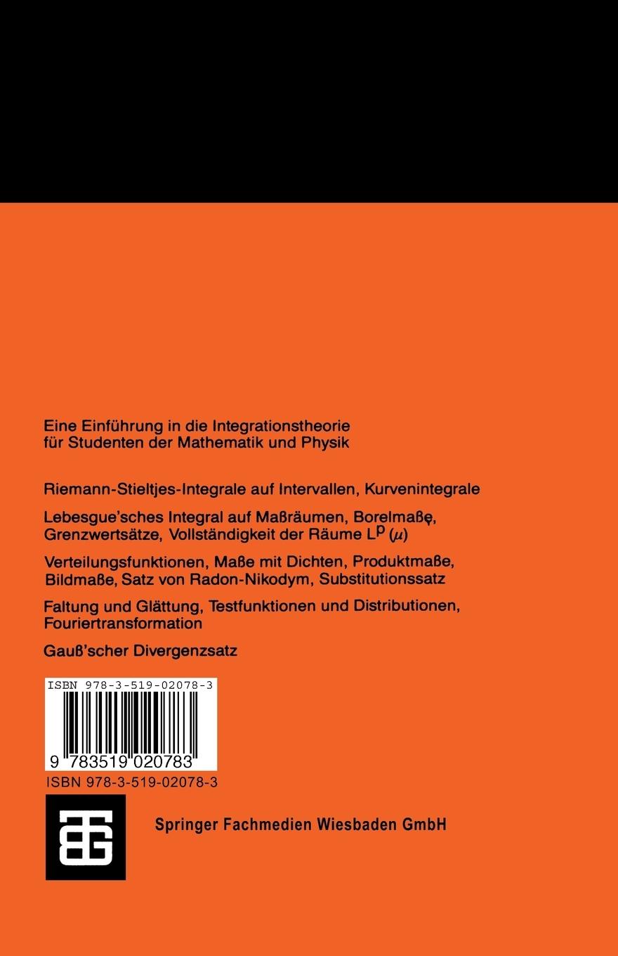 Rückseitencover Integrationstheorie