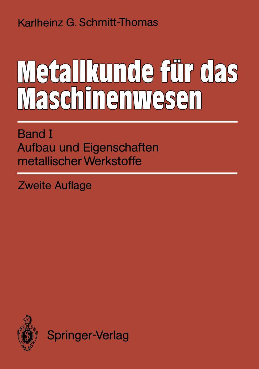 Vorderes Coverbild Metallkunde für das Maschinenwesen