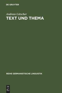 Vorderes Coverbild Text und Thema