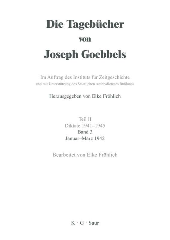 Vorderes Coverbild Januar - März 1942