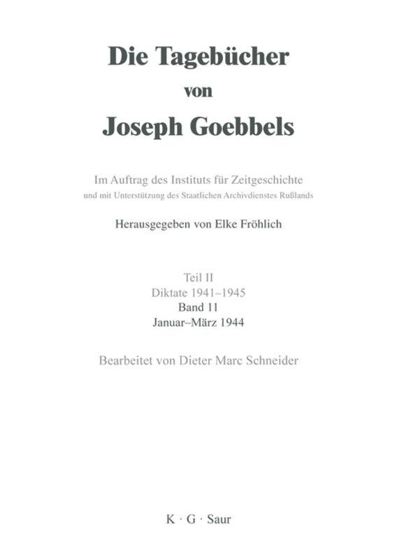 Vorderes Coverbild Januar - März 1944