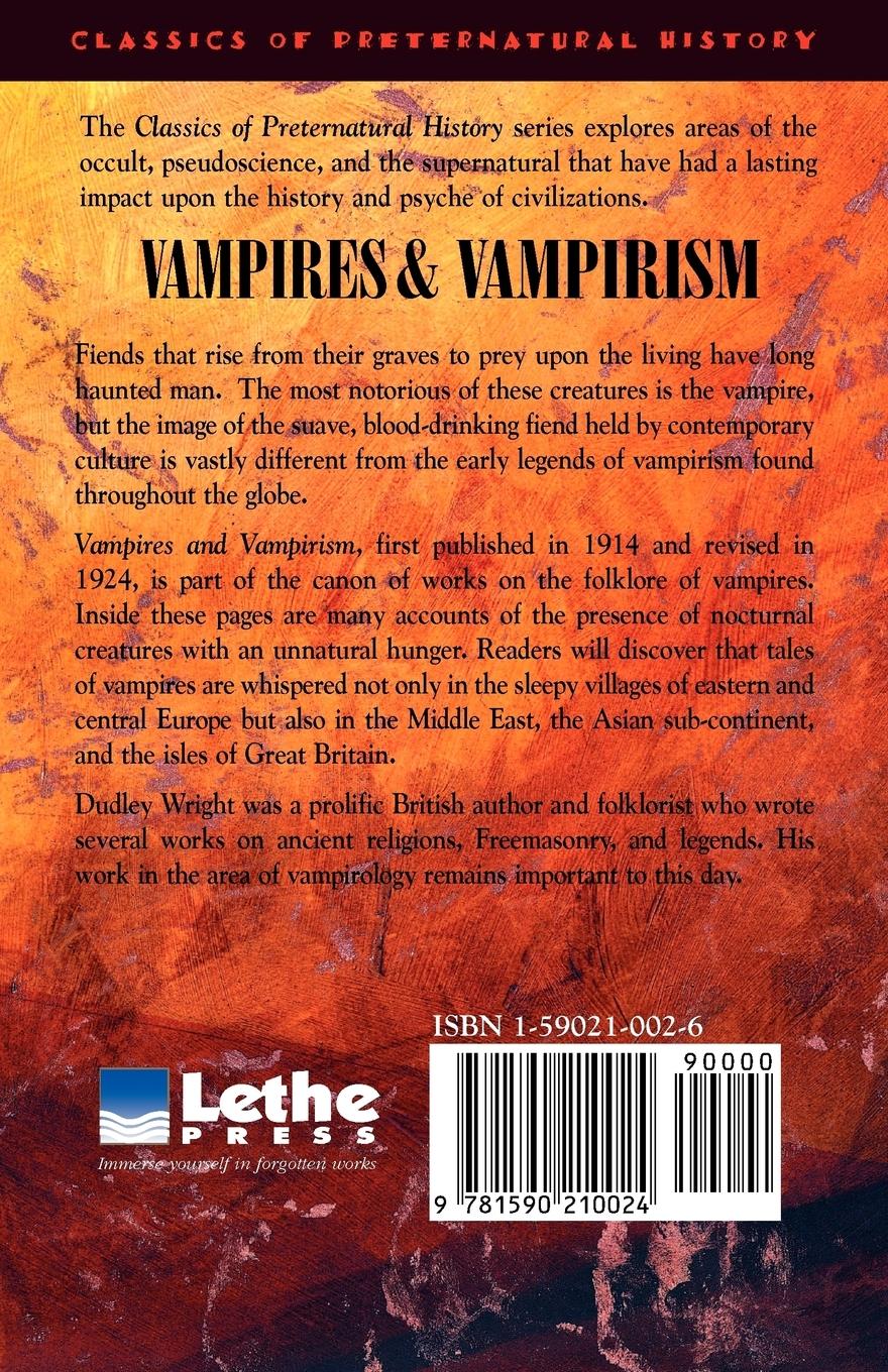 Rückseitencover Vampires and Vampirism
