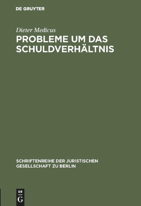 Vorderes Coverbild Probleme um das Schuldverhältnis