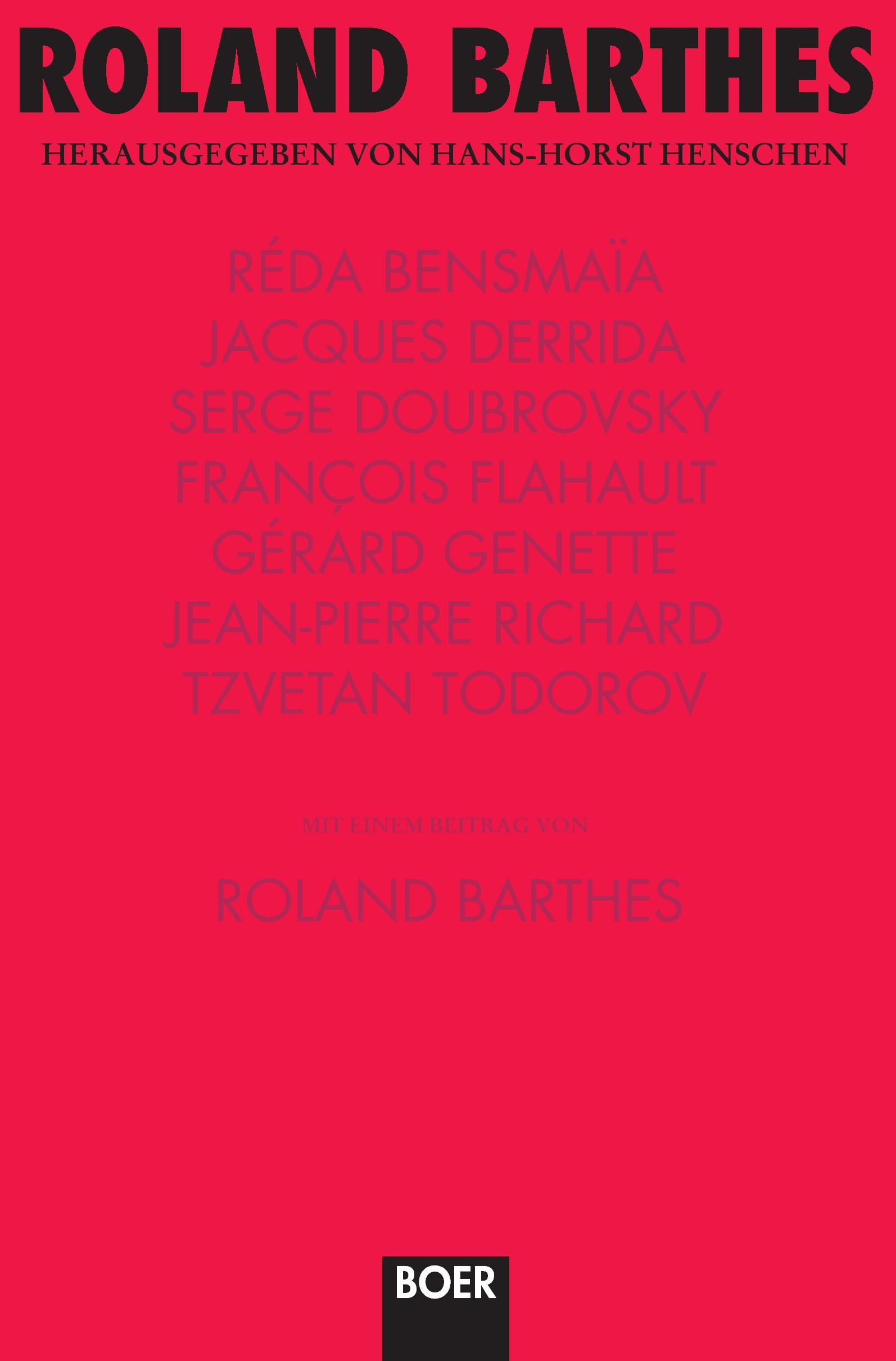 Vorderes Coverbild Roland Barthes