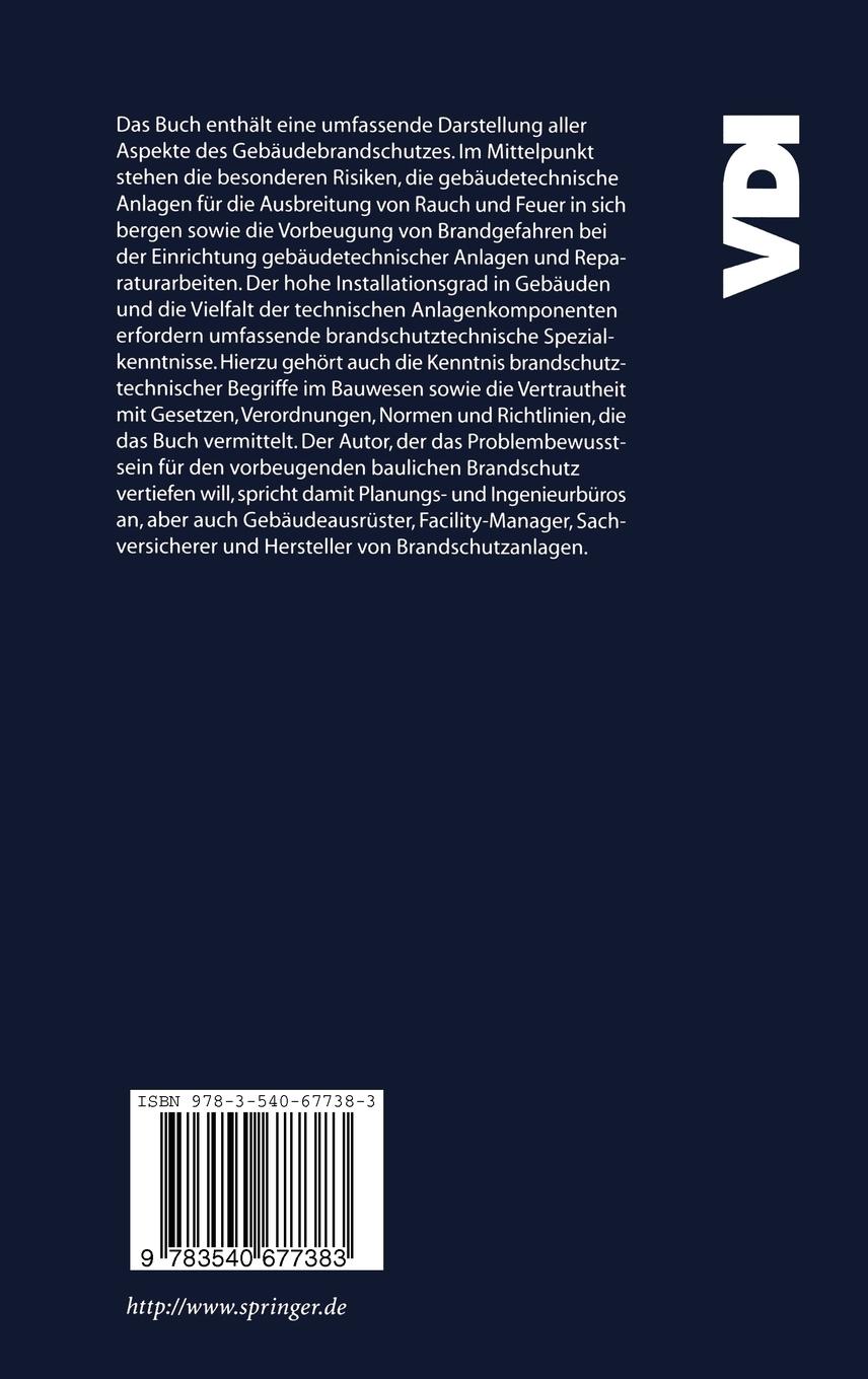 Rückseitencover Brandschutz in der Gebäudetechnik
